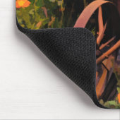 Vintager Blumengarten Wasserfarben Blütenmassage Mousepad (Ecke)