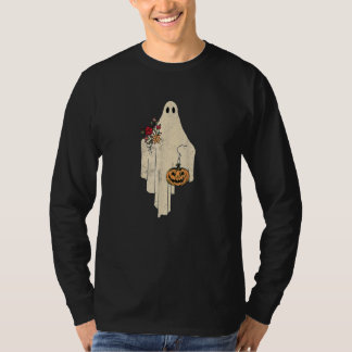 Vintager Blumengast Niedlich Halloween Kostüm Funn T-Shirt