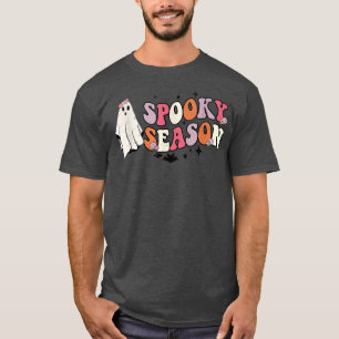 Vintager Blumengast Niedliche Halloween-Spookesais T-Shirt