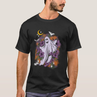 Vintager Blumengast Niedliches Halloween Womens Ki T-Shirt