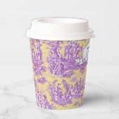 Vintager, blumengelber lila Joule Pappbecher (Rechts)