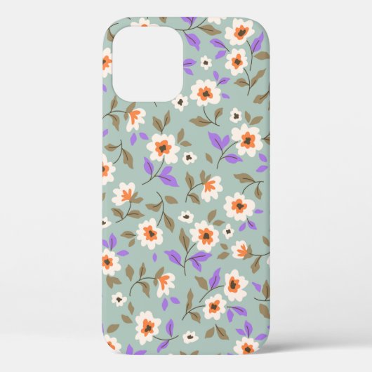 Vintager blumengeschmückter Hintergrund. Blumenmus Case-Mate iPhone Hülle (Rückseite)