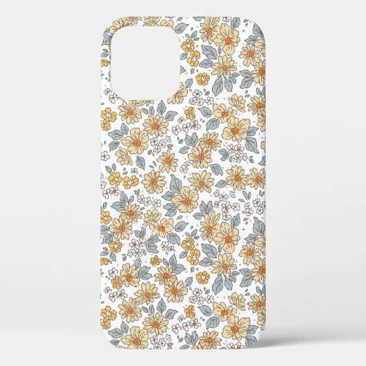 Vintager blumengeschmückter Hintergrund. Blumenmus Case-Mate iPhone Hülle (Rückseite)