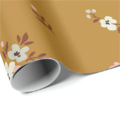 Vintager blumengeschmückter Hintergrund. Blumenmus Geschenkpapier (Rolleneckpunkt)