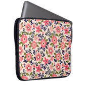 Vintager blumengeschmückter Hintergrund, göttlich  Laptopschutzhülle (Vorne Rechts)