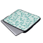 Vintager blumengeschmückter Hintergrund. Nahtloses Laptopschutzhülle (Vorne Knopf)
