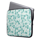 Vintager blumengeschmückter Hintergrund. Nahtloses Laptopschutzhülle (Vorderseite Links)