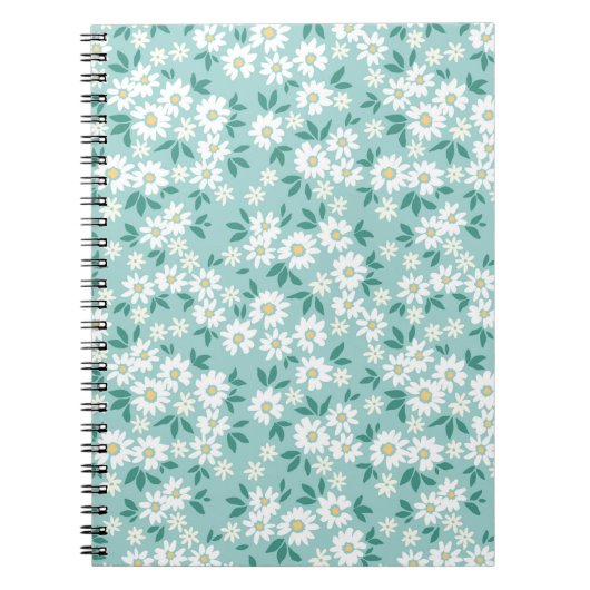 Vintager blumengeschmückter Hintergrund. Nahtloses Notizblock (Vorderseite)