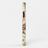 Vintager BlumenJungle Leopard Case-Mate iPhone Hülle (Hinten/Rechts)