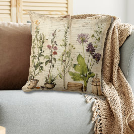 Vintager Blumenkissen Kissen