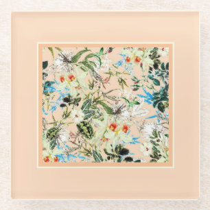 Vintager Blumenkohl Glasuntersetzer