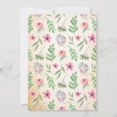 Vintager Blumenkohl Party Geburtstag Einladung (Rückseite)