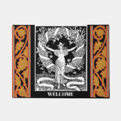 Vintager Blumenkranz Doormat Fußmatte (Vorderseite)