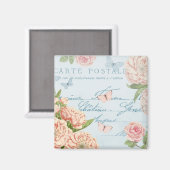 Vintager Blumenmagnet mit Blume Magnet (Vorderseite/Rückseite)