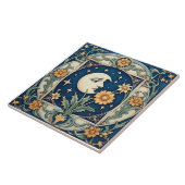 Vintager Blumenmoon Fliese (Seite)