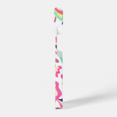 Vintager Blumenmuster-Beispiel iPhone Hülle (Linke Seite)