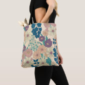 "Vintager Blumenmuster-Totbeutel" Tasche (Von Nahem)