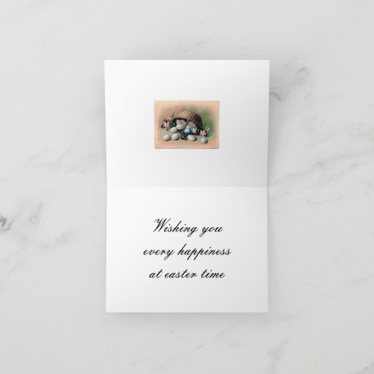 Vintager Blumenoster Feiertagskarte (Innenseite)