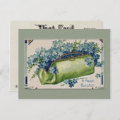 Vintager Blumenoster Feiertagspostkarte (Vorne/Hinten)