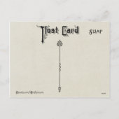 Vintager Blumenoster Feiertagspostkarte (Rückseite)