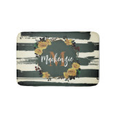 Vintager Blumenrahmen Badematte (Vorderseite)