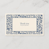 Vintager Blumenrahmen dank Gehäuse Begleitkarte (Vorderseite)