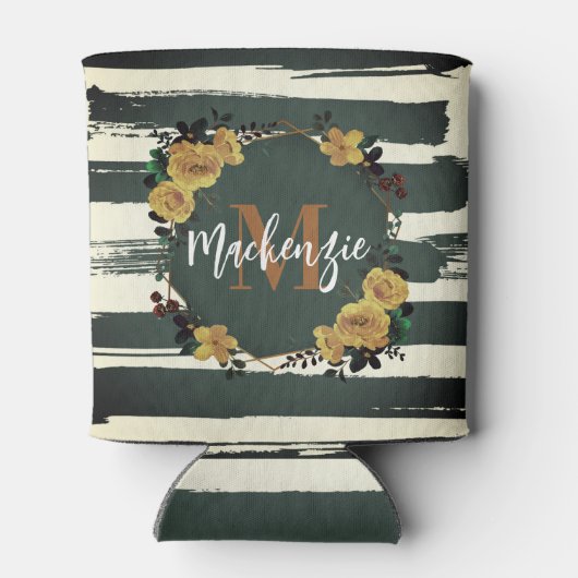 Vintager Blumenrahmen Dosenkühler (Rückseite)