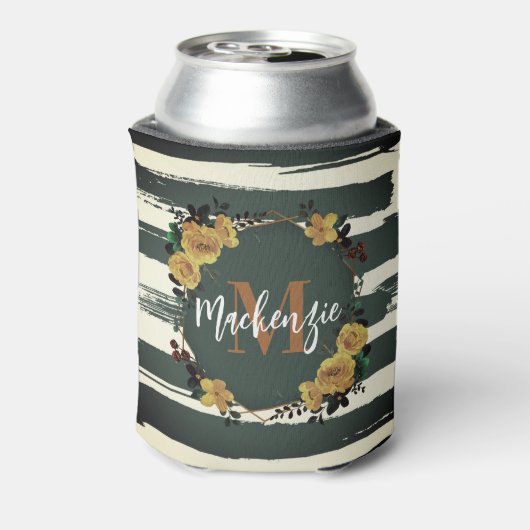 Vintager Blumenrahmen Dosenkühler (Kanne Rückseite)