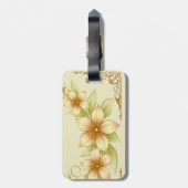Vintager Blumenrahmen Gepäckanhänger (Rückseite vertikal)