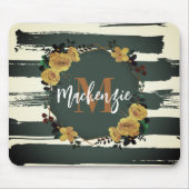 Vintager Blumenrahmen Mousepad (Vorne)