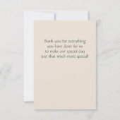 Vintager Blumenrand danken Ihnen Dankeskarte (Rückseite)