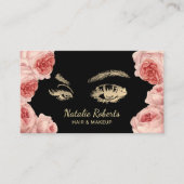 Vintager Blumensalon Visitenkarte (Vorderseite)