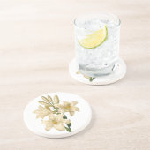 Vintager Blumensandstein-Untersetzer 1 Sandstein Untersetzer (Seite)