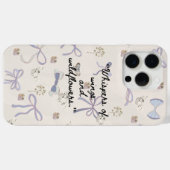 Vintager Blumenschmetterling Case-Mate iPhone Hülle (Rückseite (Horizontal))