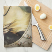 Vintager Blumenschmetterling, viktorianisch Geschirrtuch (Viertel Falte)