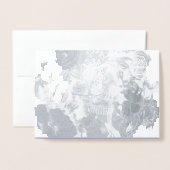 Vintager Blumenschmuck Folienkarte (Vorderseite mit Umschlag)