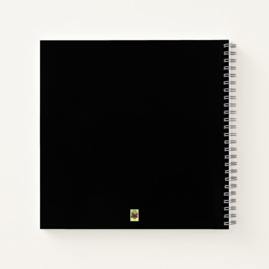 Vintager Blumenschmuck Notizblock (Rückseite)