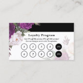 Vintager Blumenservice in Schwarz/Weiß Treue Brief Visitenkarte (Vorderseite)