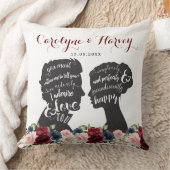 Vintager Blumenstolz vor Hochzeitsgeschenk Kissen (Decke)