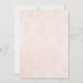 Vintager Blumenstrauß am Strand Einladung zur Hoch (Rückseite)