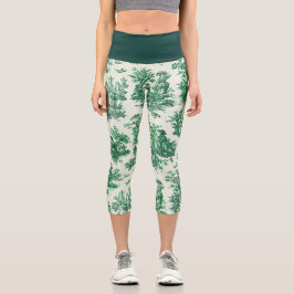 Vintager Blumenstrauß Capri Leggings