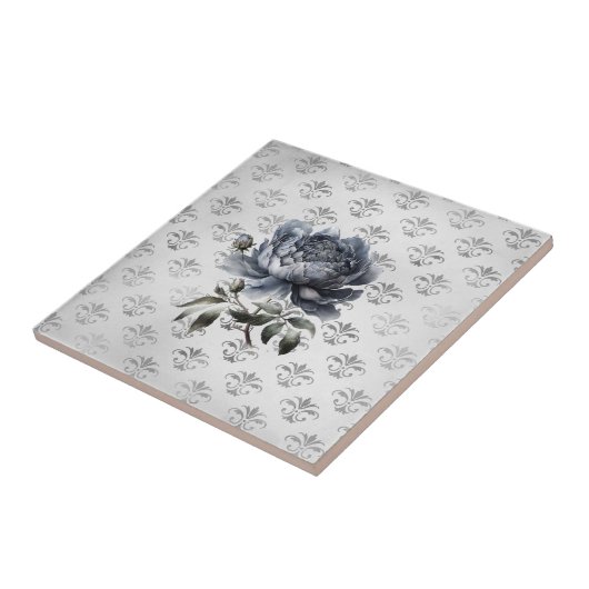 Vintager Blumenstrauß Fliese (Seite)