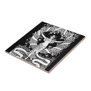 Vintager Blumenstrauß Fliese