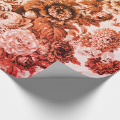 Vintager Blumenstrauß Geschenkpapier (Ecke)