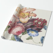 Vintager Blumenstrauß Geschenkpapier (Ungerollt)