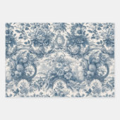 Vintager Blumenstrauß Geschenkpapier Set (Vorderseite 3)