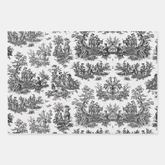 Vintager Blumenstrauß Geschenkpapier Set (Vorderseite 3)