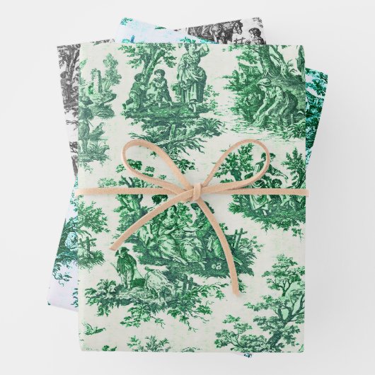 Vintager Blumenstrauß Geschenkpapier Set (Beispiel)