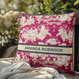 Vintager Blumenstrauß Kissen