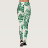 Vintager Blumenstrauß Leggings (Rückseite)
